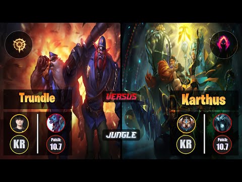 Tempt TRUNDLE (Jungle) [Press the Attack] VS KARTHUS - Challenger KR Patch 10.7