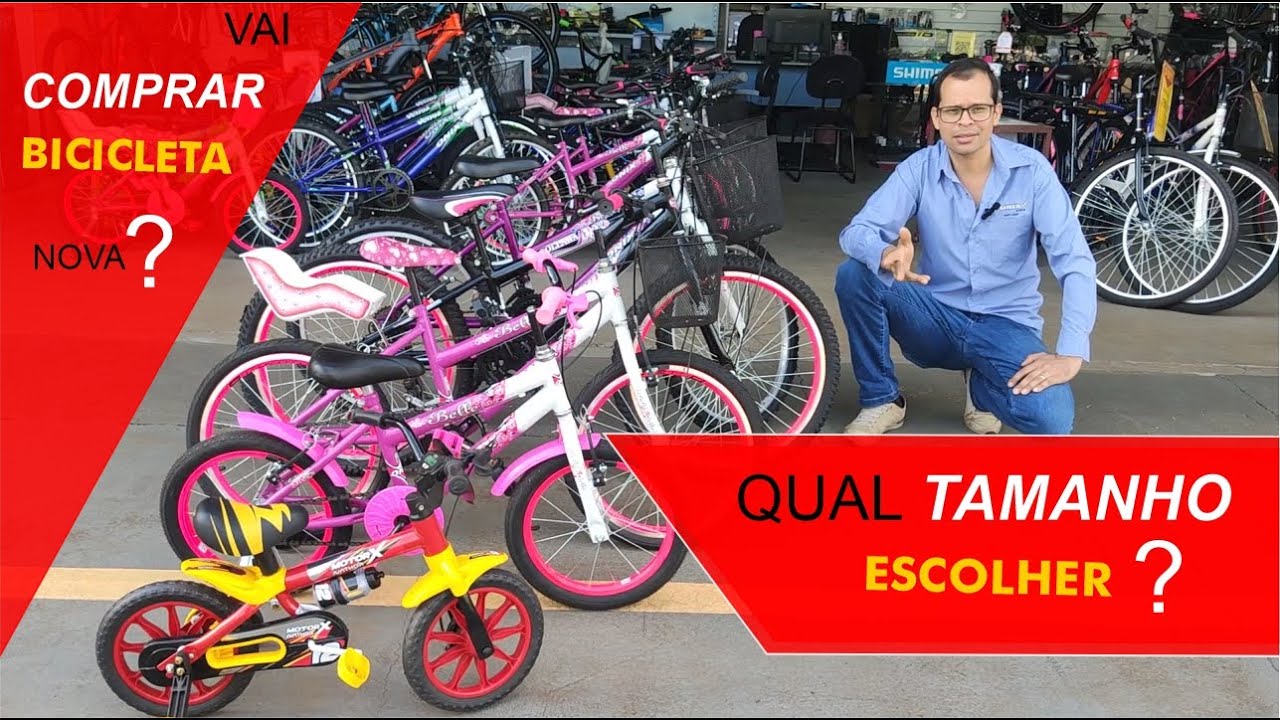 Assistir no YouTube: Qual Tamanho do Aro da Bicicleta pra comprar para o seu Filho(a) - Onix ShopBike