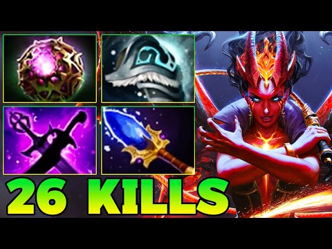 26 Kills QOP Dota 2 Mid Lane Beast Best Queen Of Pain Dota 2 Gameplay Guide Build 7.39 7.40