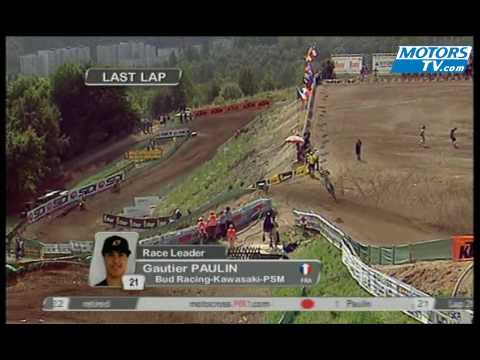 MX2 Paulin wins race 2 at Loket 2009