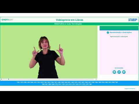 Enem 2017 em Libras - Instruções sobre a Videoprova