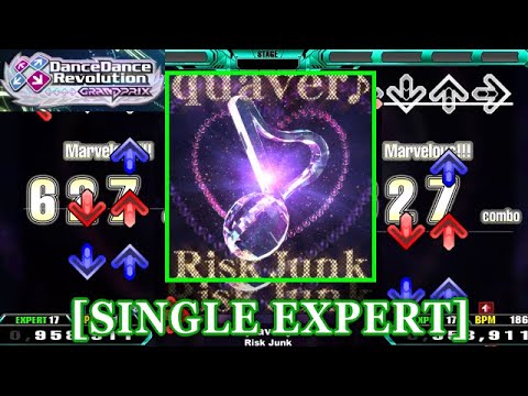 【DDR GP(WORLD)】 quaver♪ / Risk Junk [SINGLE EXPERT] 譜面確認+Clap