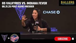 Head Coach Natalie Nakase: GS Valkyries Postgame Presser vs. Indiana Fever | 08.31.25