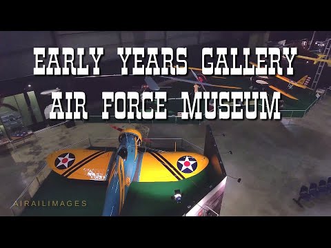 Air Force Museum Early Vintage Aircraft Gallery Dramatic Drone Views
