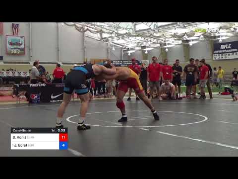 2018 UWW Cadet And U23 Nationals/U23 Freestyle 97 Consi-Semis - Ben Honis (Corn) Vs. John Borst (S