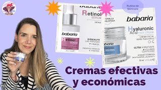 Babaria Cremas para el Rostro Españolas, Efectivas y Económicas de Ácido Hialurónico y Retinol