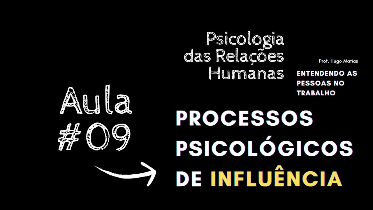 Processos psicológicos de influência social