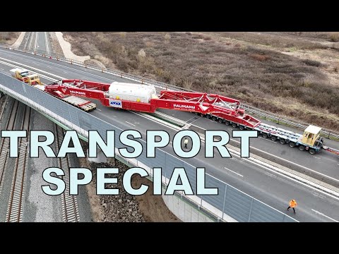 Transport impresionant pe A1: Generatorul uriaș pentru Termocentrala Mintia, în drum spre destinație