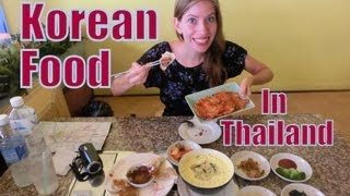 Eating Korean Food in Thailand | Delicious Korean Meal (김치전 & 군만두) at the Korea House in Chiang Mai