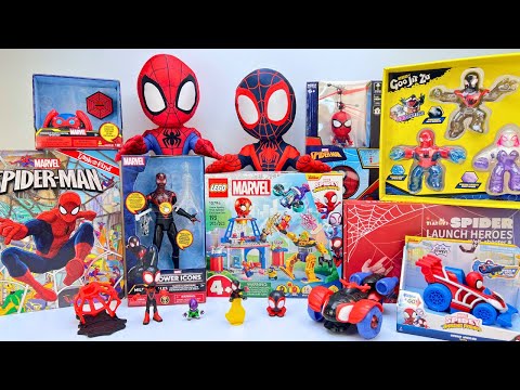 Marvel Spiderman Toys Unboxing Review | RC Spider Bot Spider-Verse | Super Stretchy Goo Pops
