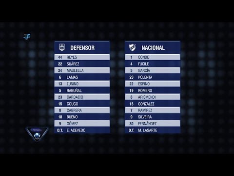 Apertura - Fecha 14 -  Defensor Sp. 3:2 Nacional