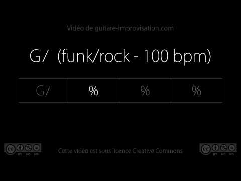 G7 (funk/rock - 100 bpm) - Backing Track