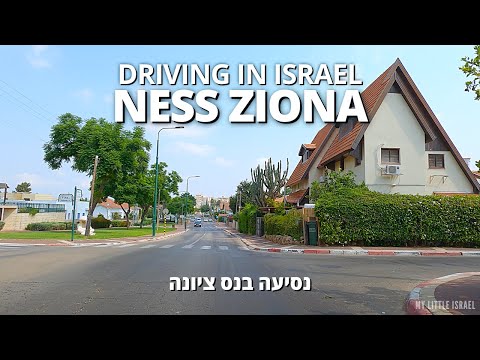 NESS ZIONA 🇮🇱 • Driving in ISRAEL 2021 • נסיעה בנס ציונה