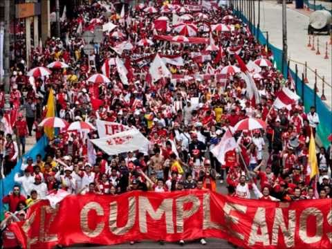 "Ya se acerca noche buena" Barra: La Guardia Albi Roja Sur • Club: Independiente Santa Fe