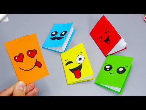 DIY notebook | DIY MINI NOTEBOOKS from ONE SHEET OF PAPER - Paper craft for school