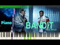 Juice WRLD Bandit Ft NBA Youngboy Piano Instrumental Tutorial