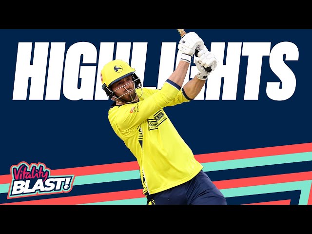 Vince and McDermott Power Hawks Home | Hampshire v Sussex – Highlights | Vitality Blast 2023