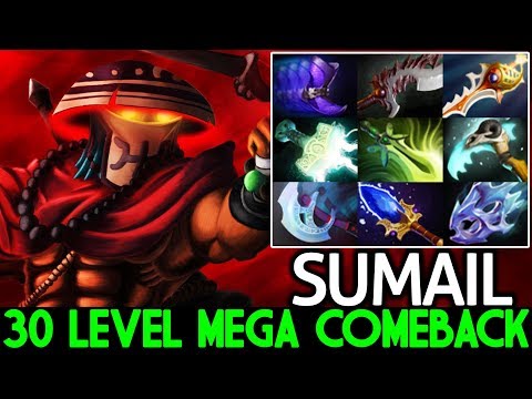 SUMAIL [Juggernaut] 30 Level Full 9 Items Mega Comeback Hard Game 7.23 Dota 2