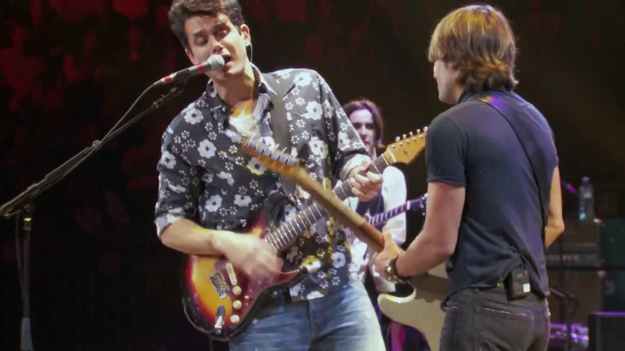 John Mayer with Keith Urban - Don't Let Me down - YouTube