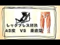 垂直型レッグプレスで45度とは違った刺激を手に入れよう！