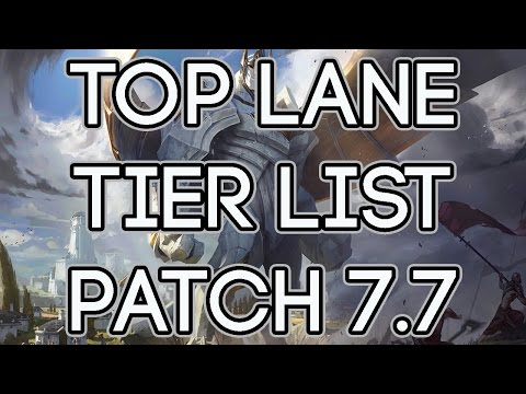 Top Lane Tier List Patch 7.7 | Best Top Laners To Carry Solo Queue Patch 7.7