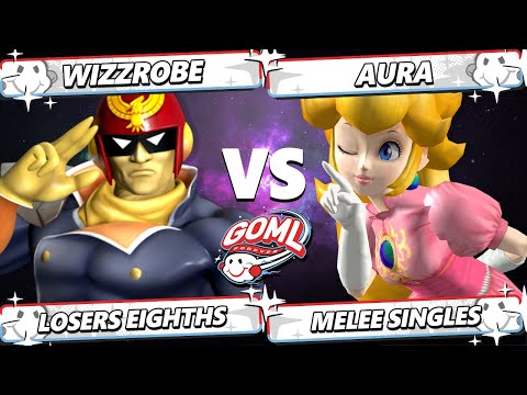 GOML 2025 TOP 8 - Aura (Peach) Vs. Wizzrobe (Captain Falcon) Smash Melee - SSBM