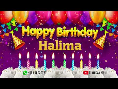 Halima Happy birthday To You - Happy Birthday song name Halima 🎁
