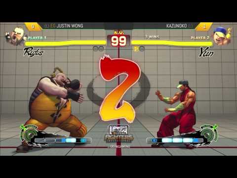 SXSW 2015 USF4 - Justin Wong (Rufus) vs Kazunoko (Yun)