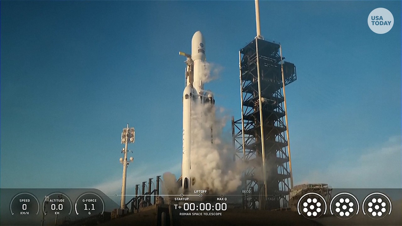 SpaceX Falcon Heavy launches NASA's Nancy Grace Roman Space Telescope into space