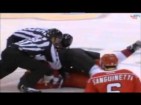 Hockeyfighters.cz  Patrick Bordeleau vs Justin Soryal.wmv