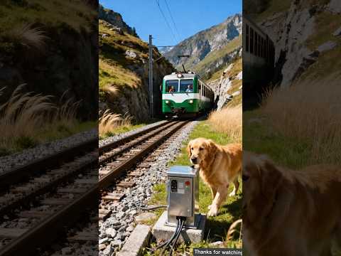 Dog saved the lives of millions of train passengers 😭 #ai #dog #rescue #train