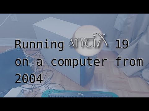 antiX Linux running on an old (15+ years) desktop PC in 2021
