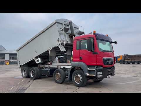 New In Stocklist For Sale: MAN TGS 32.400 EURO 5, 8X4 ALUMINIUM BULK TIPPER – 2011 – GK11 XVN
