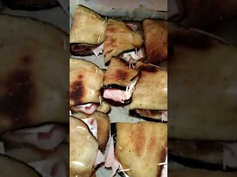 Fagottini di melanzane ripieni di prosciutto cotto e mozzarella...