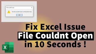 How to Fix Excel File couldn