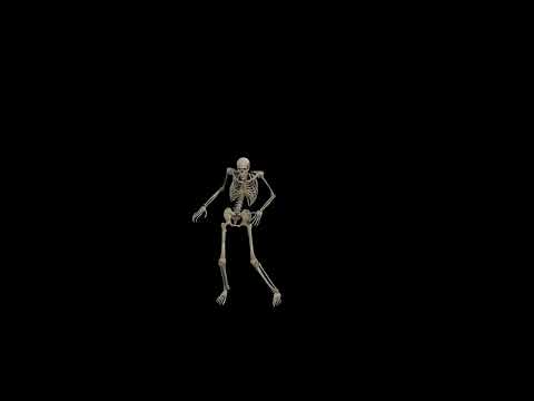 HALLOWEEN PARTY BACKGROUND - Dancing Skeletons. Halloween Loop Video