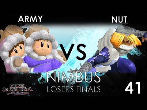 Nimbus #41 - ARMY (Ice Climbers) VS Nut (Sheik) - SSBM Losers Finals