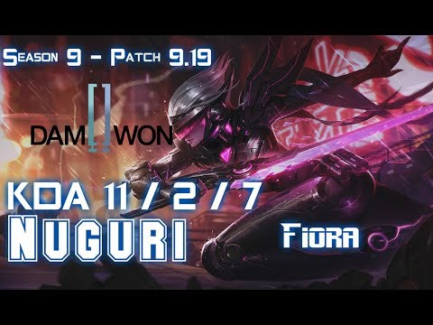DWG Nuguri FIORA vs SION Top - Patch 9.19 EUW Ranked