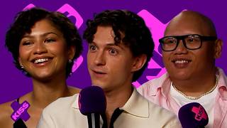 “A Lot Of Our Jokes Are Rated R” Tom Holland, Zendaya & Jacob Batalon | KISS
