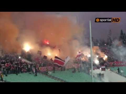 Ultras CSKA pyro vs Levski Sofia 19.12.2013