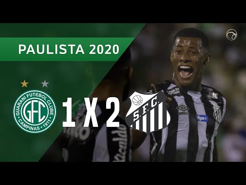 GUARANI 1 X 2 SANTOS - GOLS - 27/01 - CAMPEONATO PAULISTA 2020