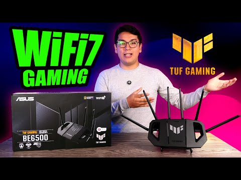 ASUS TUF Gaming BE6500 WiFi 7 Router - Dual-Band, Up to 6.5 Gbps Wireless, Game Accelerator, Multi-Link Operation (MLO), (x4) 2.5GbE Ports, Mesh + VPN Compatible, & Subscription-Free Network Security video review thumbnail