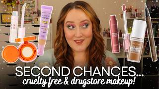 GIVING *NEW* MAKEUP A SECOND CHANCE... Cruelty Free & Affordable Drugstore Makeup Try On Review!