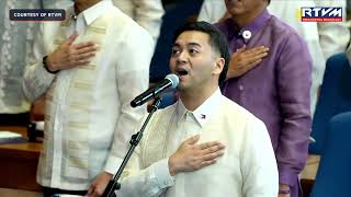 Download lagu Sofronio Vasquez sings Philippine national anthem at Marcos Jr.'s 4th SONA mp3