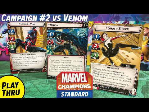 SINISTER MOTIVES Scenario #2 vs VENOM  -  Marvel Champions Playthrough