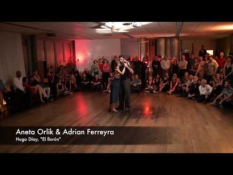  Adrian Ferreyra  and  Aneta Orlik  are  dancing  to  a  milonga  in  2019