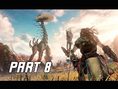Horizon Zero Dawn Walkthrough Part 8 - TALLNECK CLIMB (PS4 Pro Let's Play Commentary)
