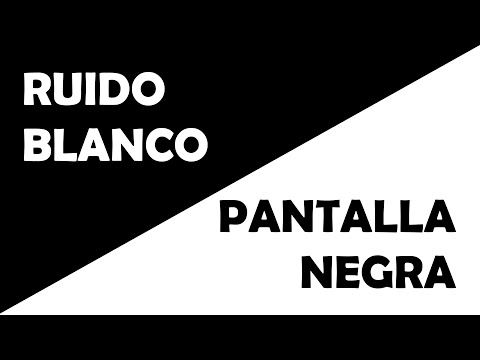 2 horas de RUIDO BLANCO relajante, perfecto para dormir · Pantalla en negro