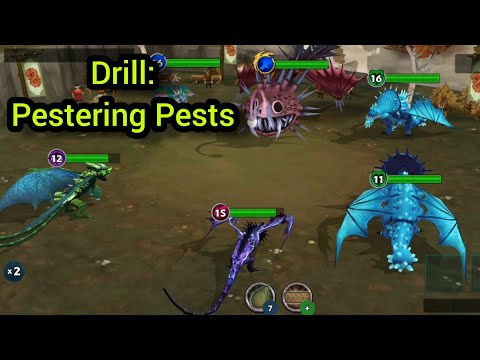 DRILL: PPESTERING PESTS Completed | Full Walkthrought | Gauntlet Event | Dragons: Rise Of Berk