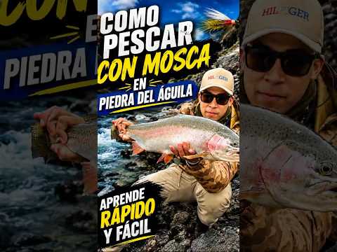 Cómo pescar con mosca en piedra del águila 🦅 #pesca #pescar #pescaesportiva #patagonia #viral